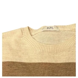 Beige Wool Men Sweater