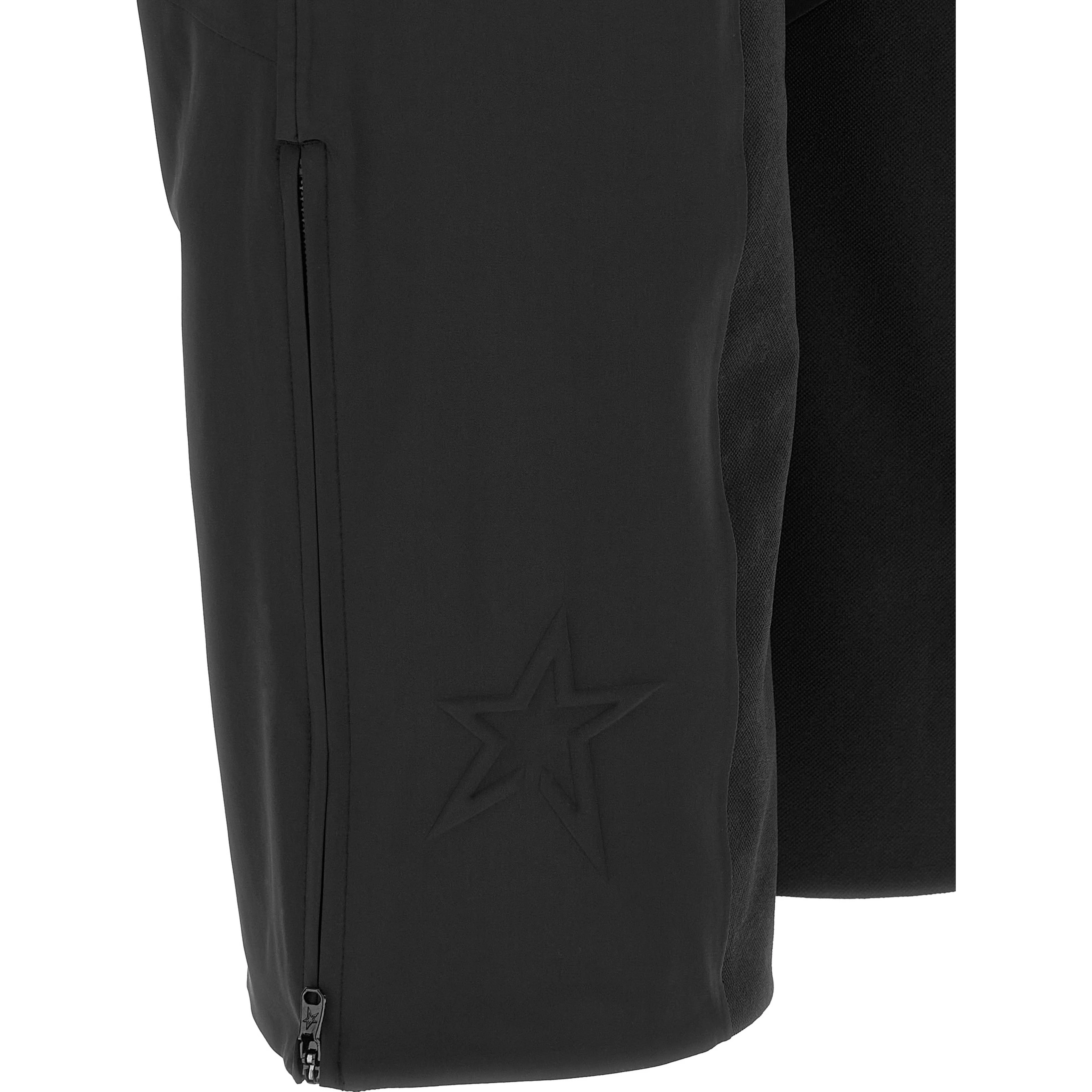 Black Polyester Athletic Pants