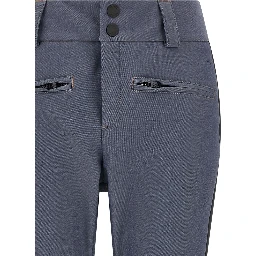 Gray Polyester Athletic Pants