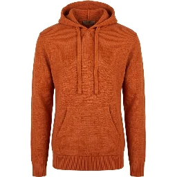 Orange Wool Men's Sweater