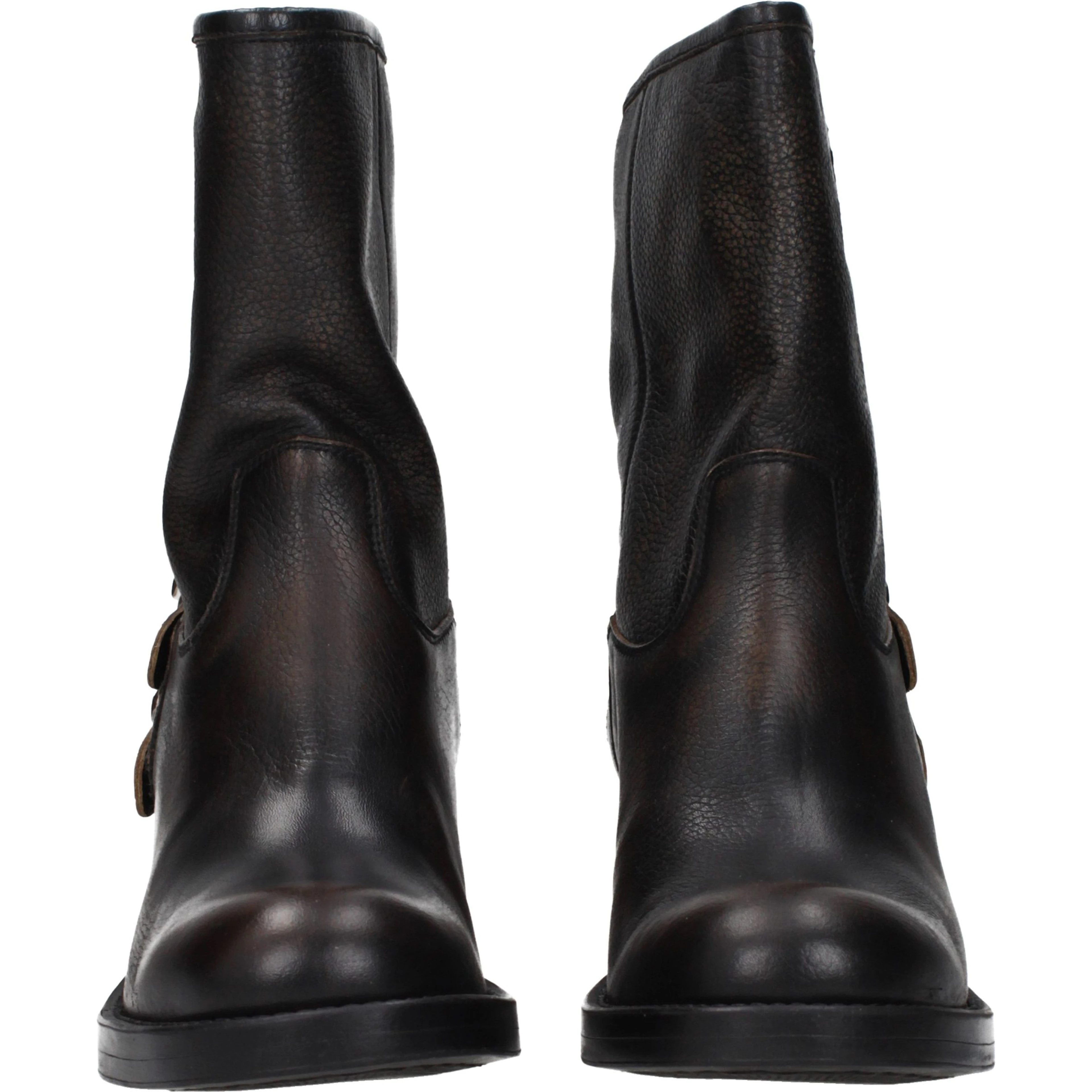 Black Leather Ankle Boots