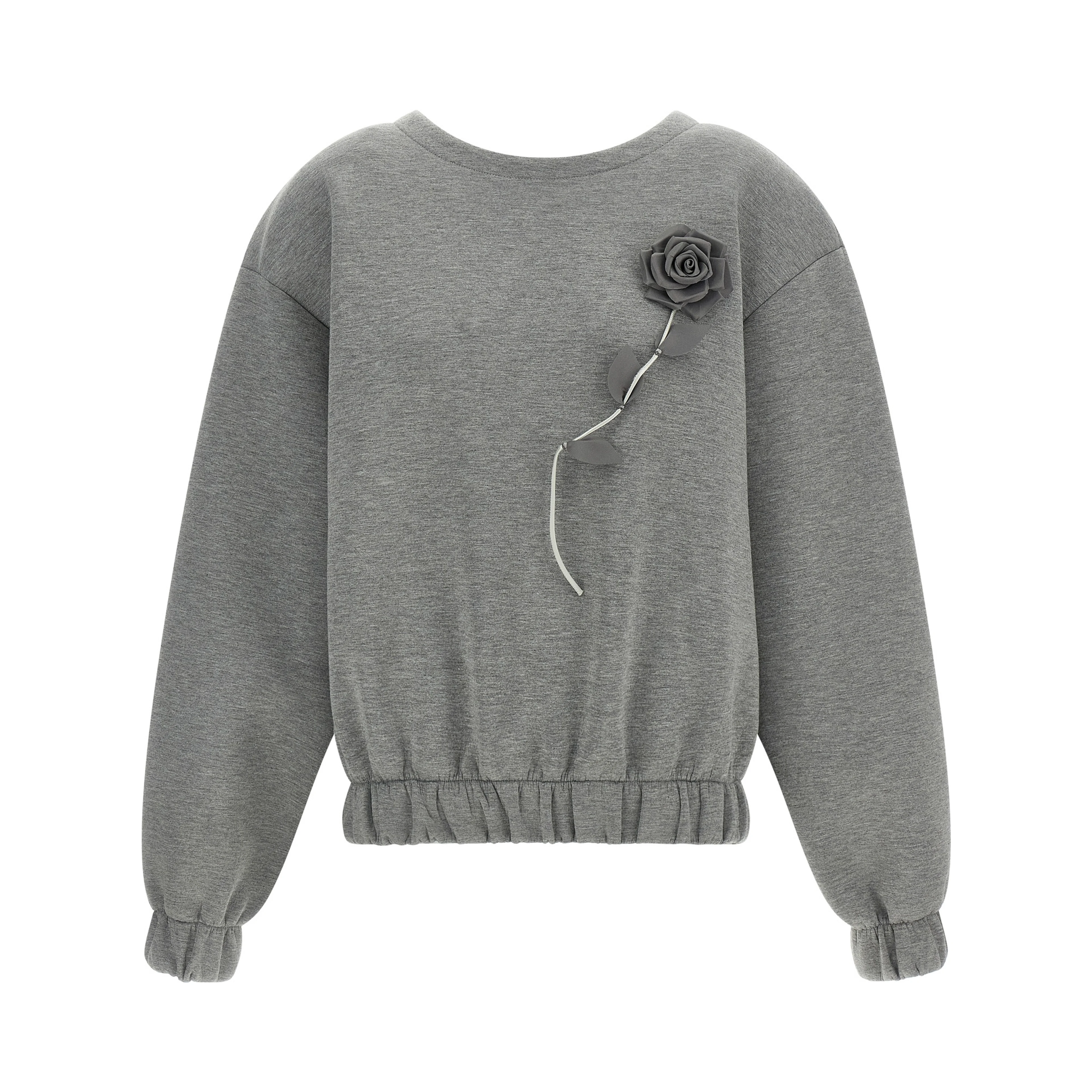 Gray Viscose Sweatshirt