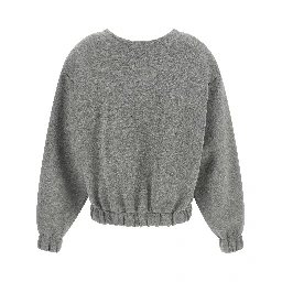 Gray Viscose Sweatshirt
