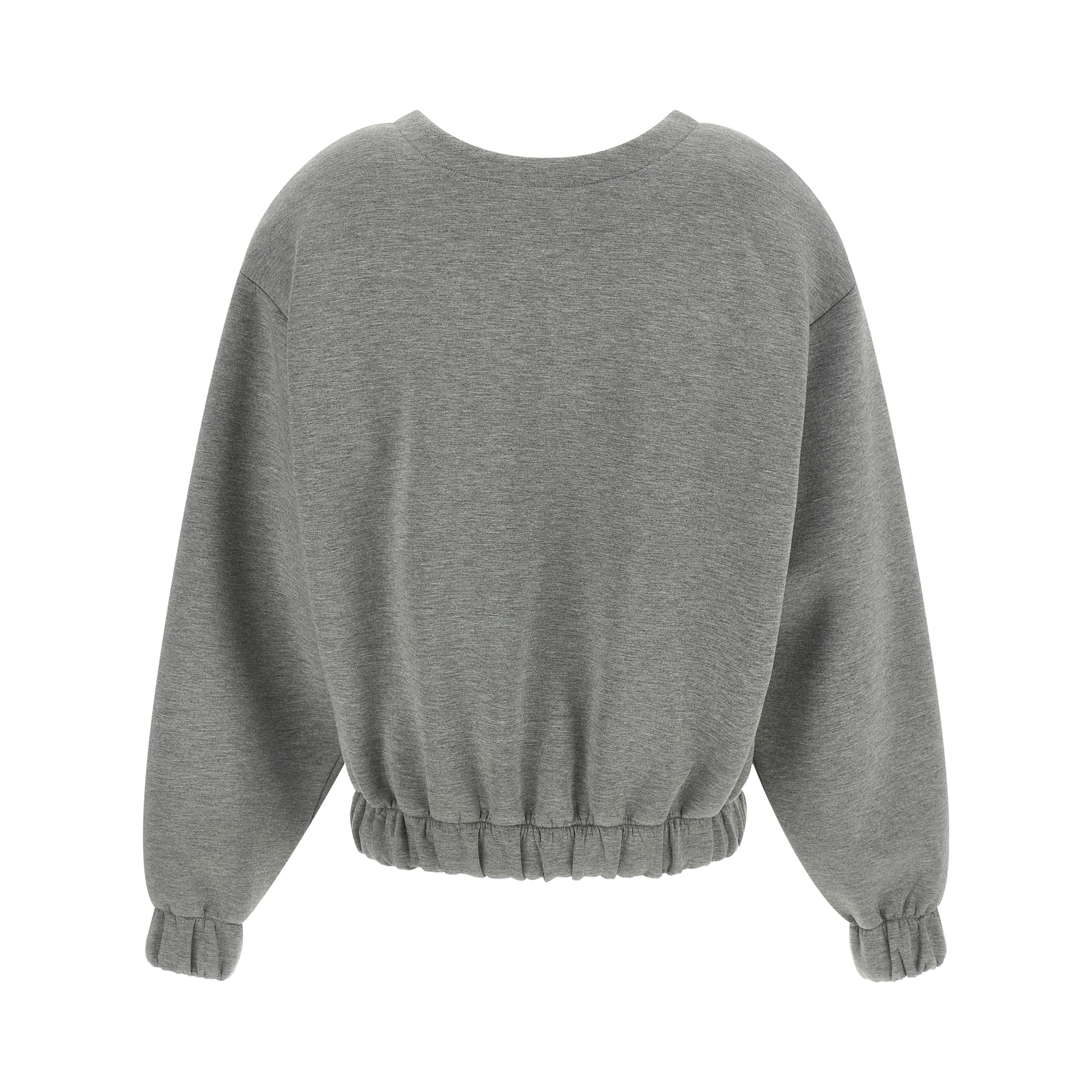 Gray Viscose Sweatshirt