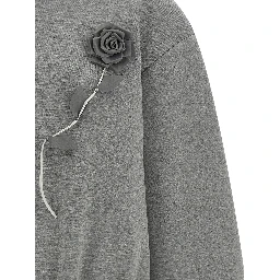Gray Viscose Sweatshirt