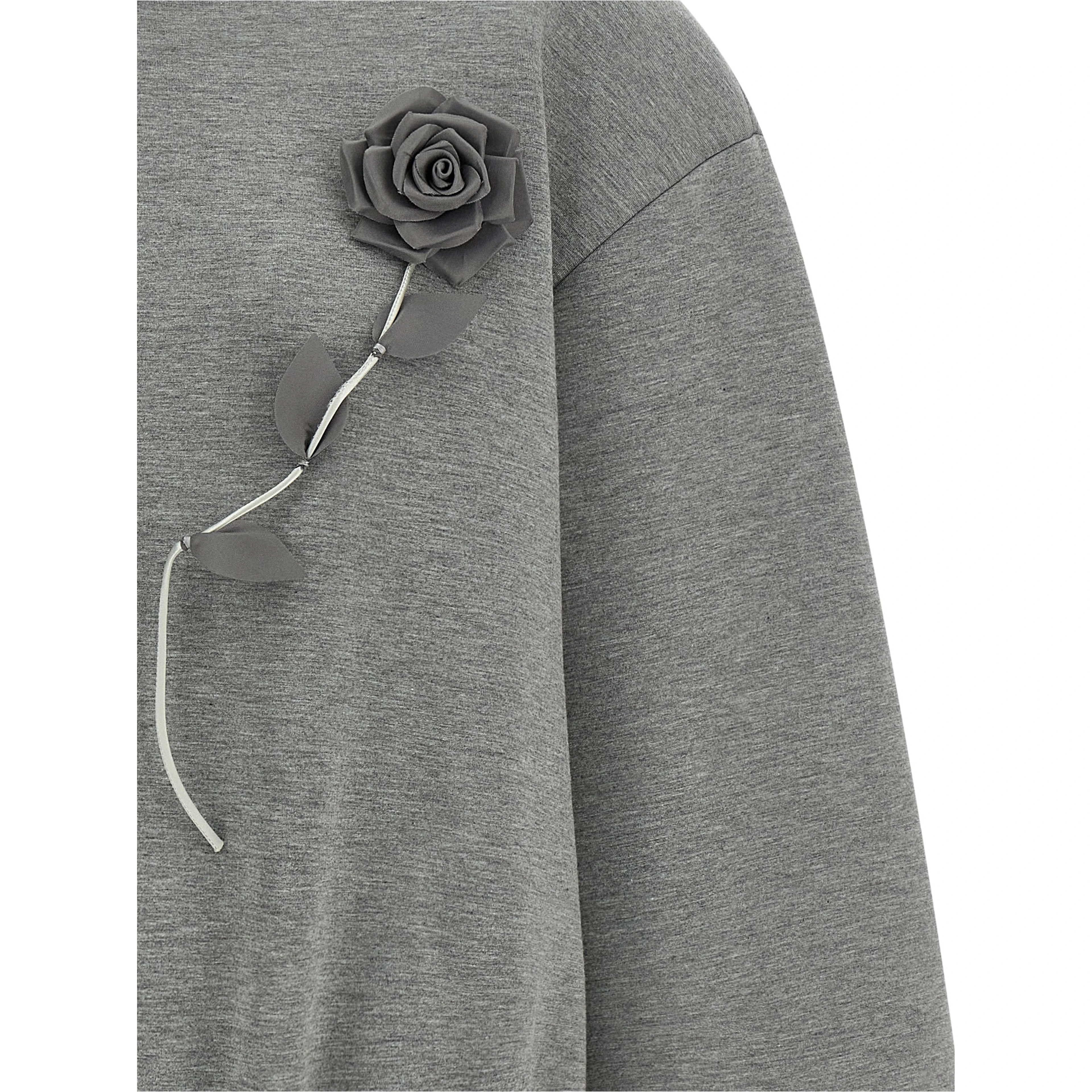 Gray Viscose Sweatshirt