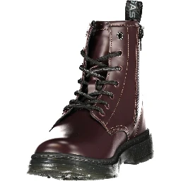 Red Polyurethane Women's Boot