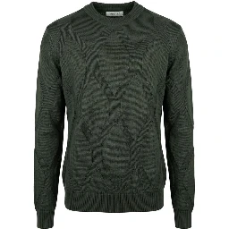 Green Wool Men's Sweater