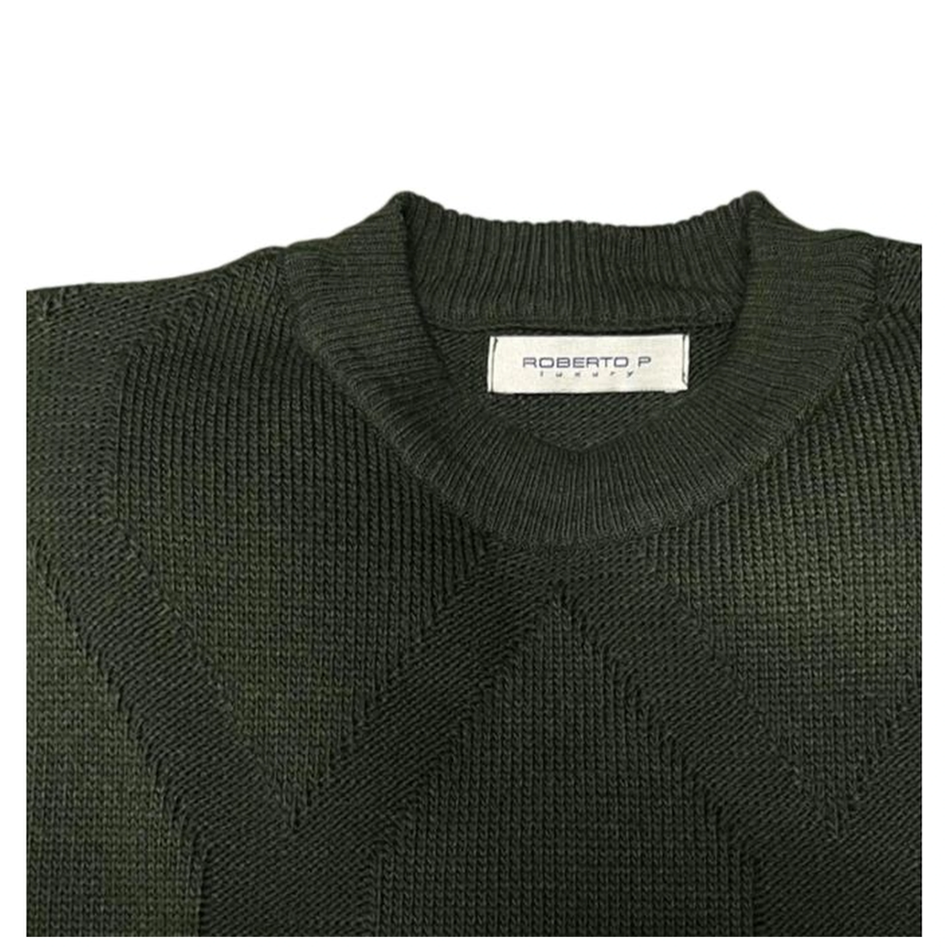 Green Wool Men's Sweater
