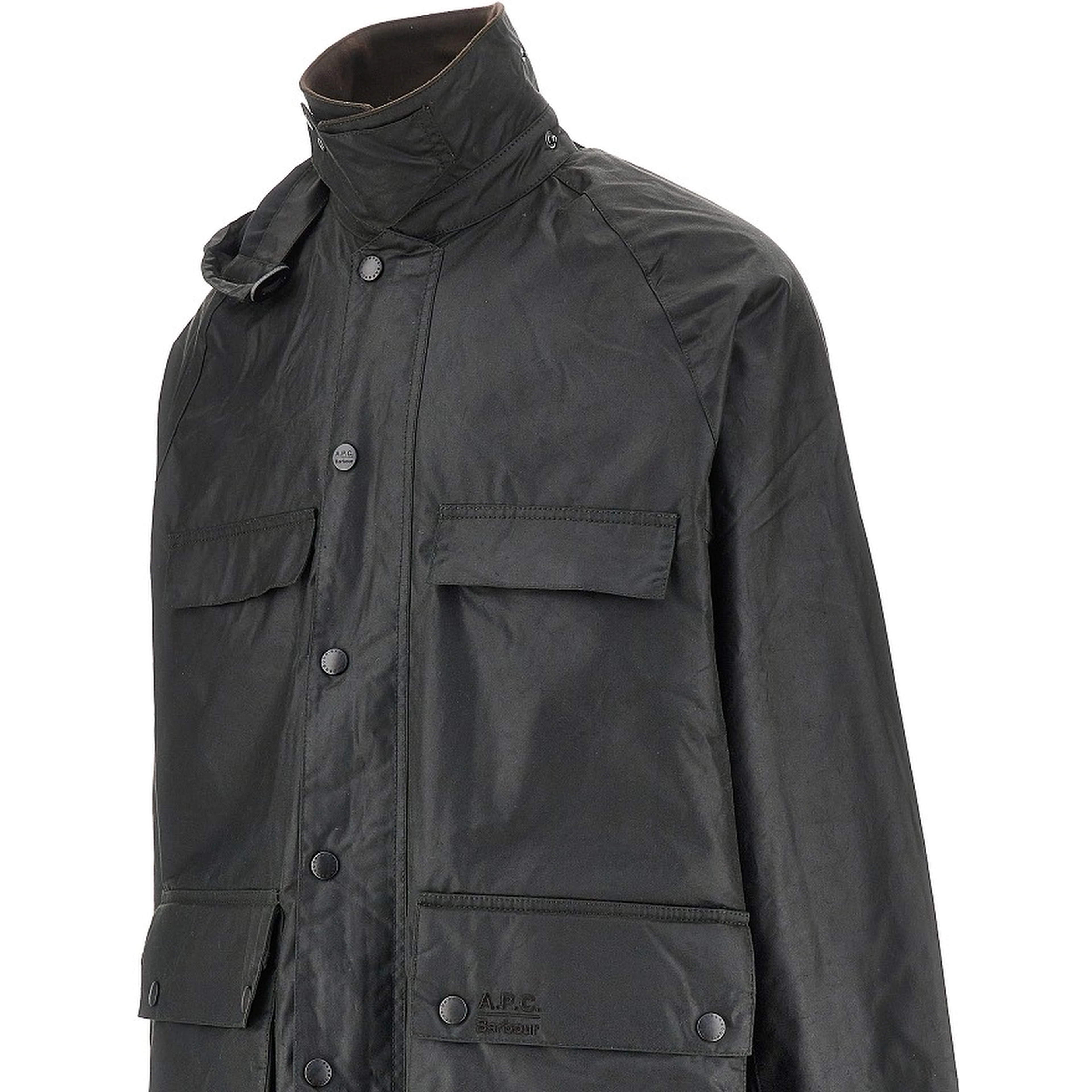 'Bedale' waxed cotton long trench coat