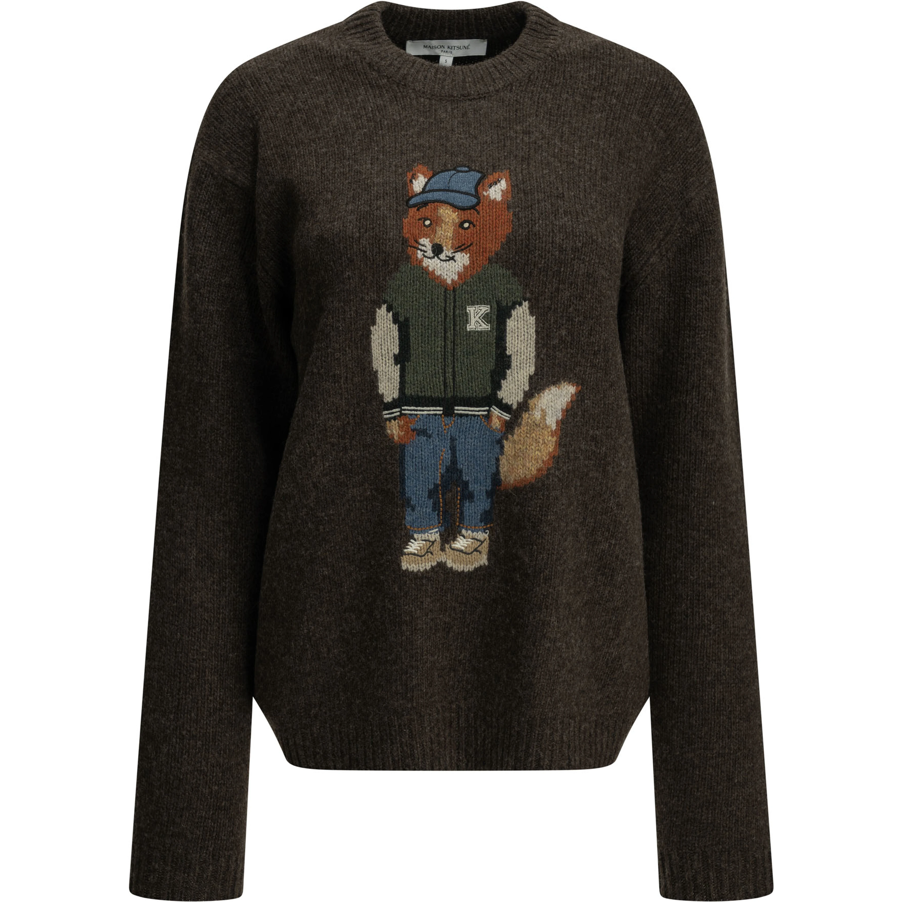 "Dressed Fox" Crew-Neck Sweater