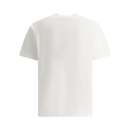 "Script Embroidery" Crew-Neck T-Shirt