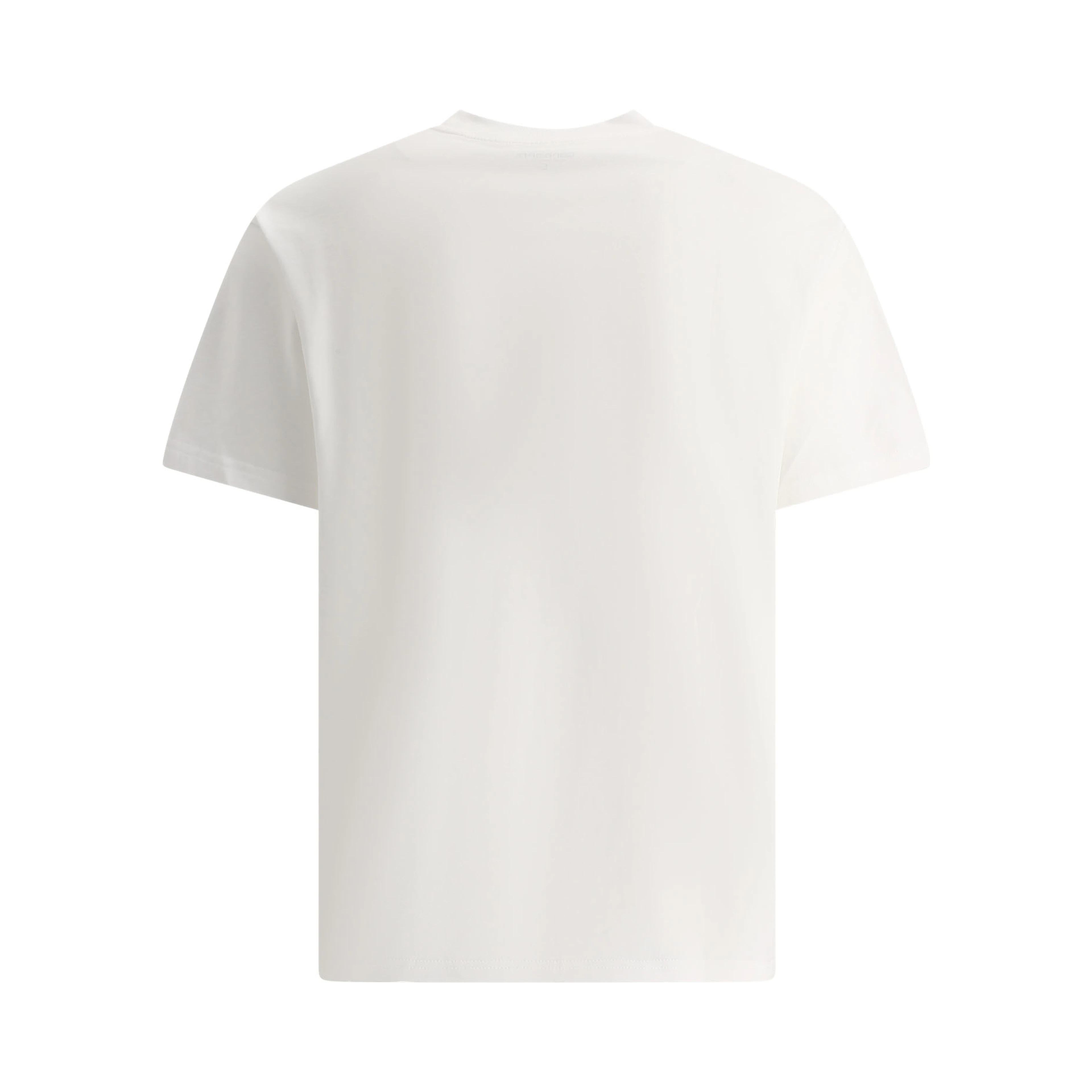 "Script Embroidery" Crew-Neck T-Shirt