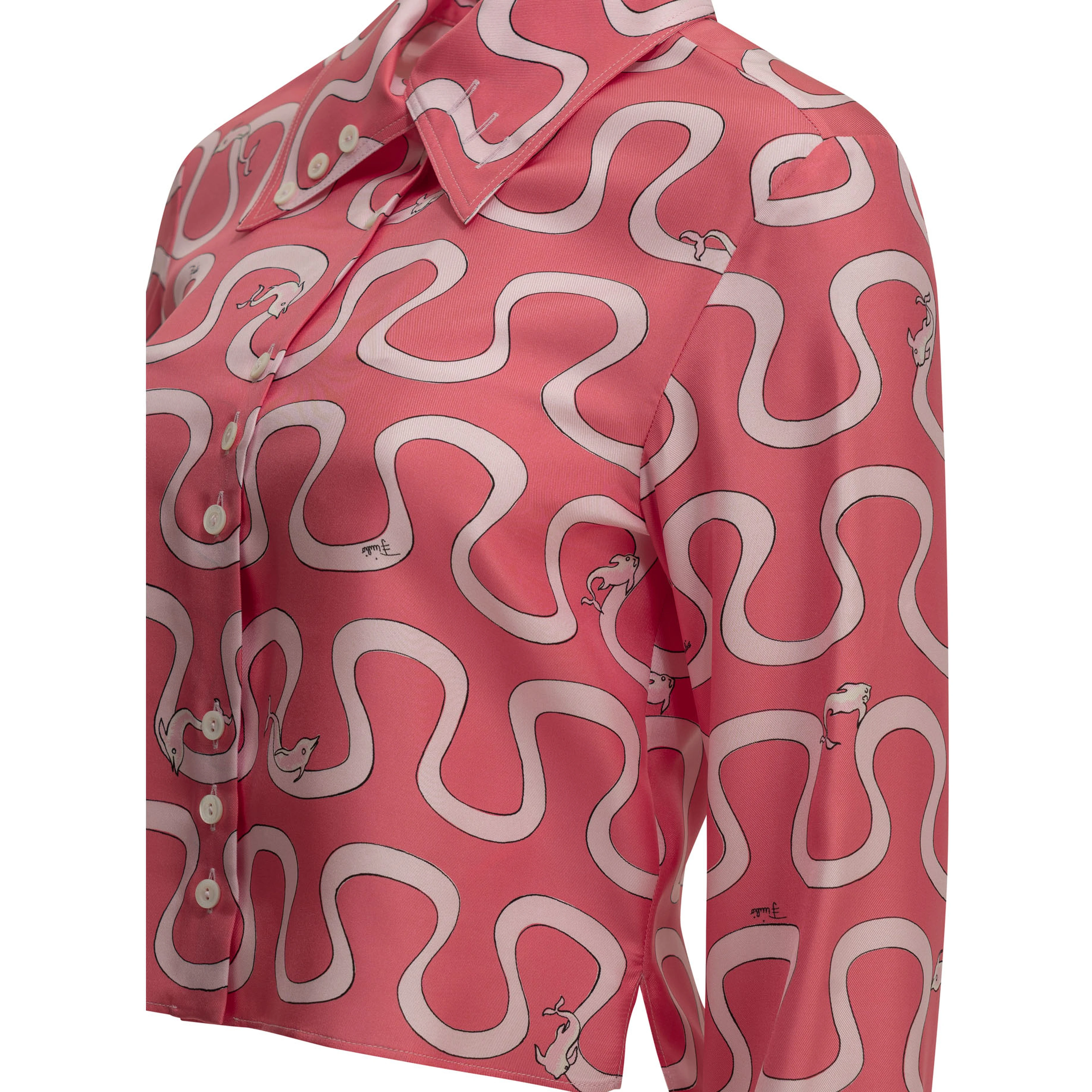 Casual silk shirt