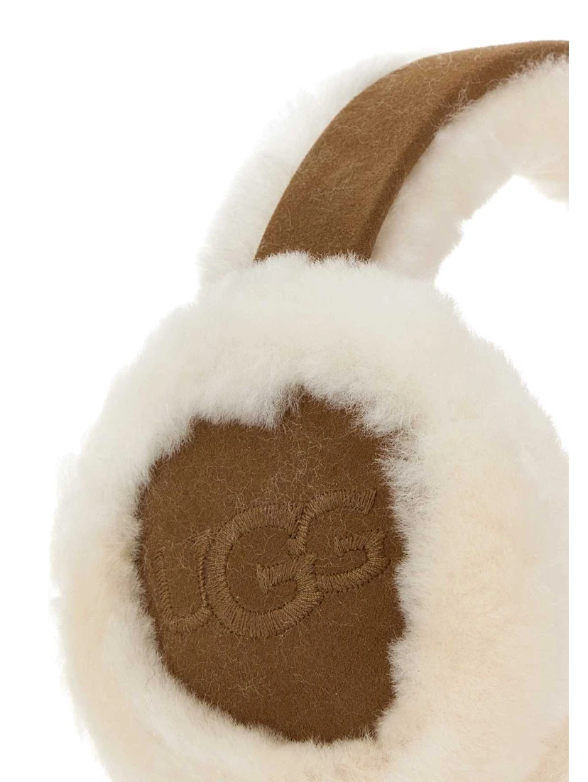 W SHEEPSKIN EMBROIDERY EARMUFF