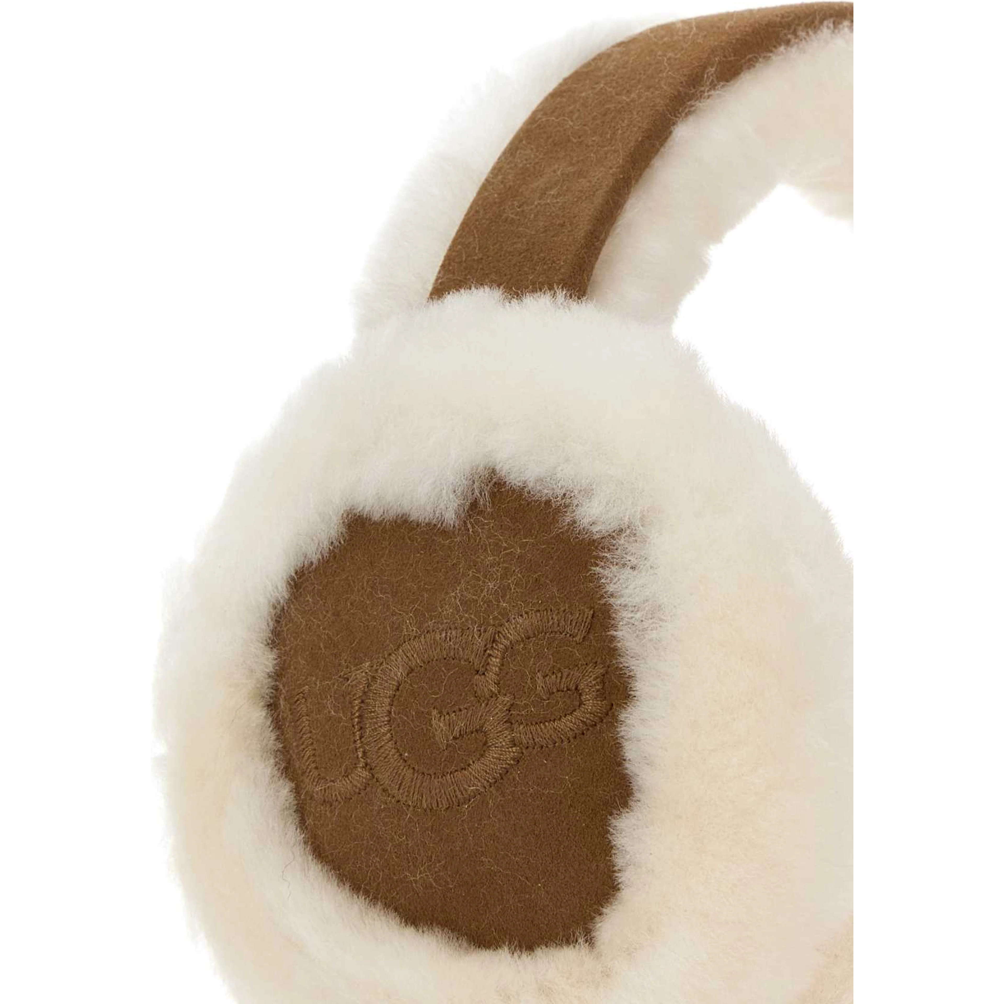 W SHEEPSKIN EMBROIDERY EARMUFF