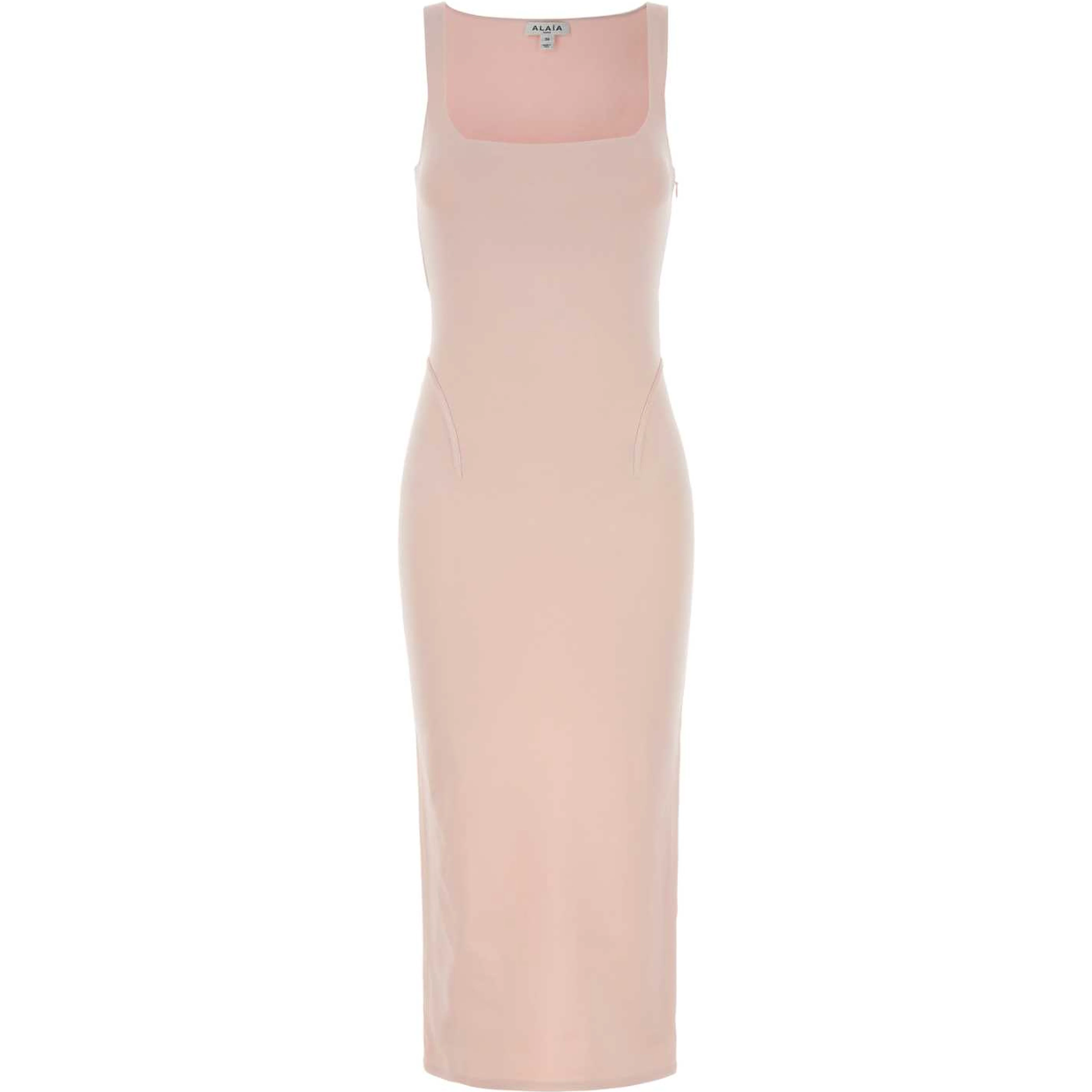 PENCIL DRESS SILK VISCOSE BLEND