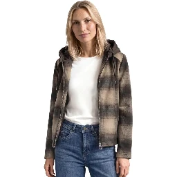 Brown Polyester Coat