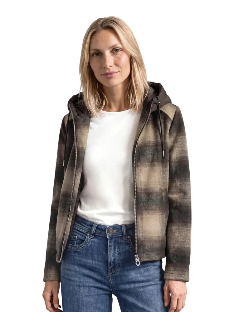 Brown Polyester Coat