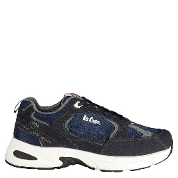 Blue Polyurethane Men's Sneaker