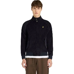 Blue Cotton Biker Jacket