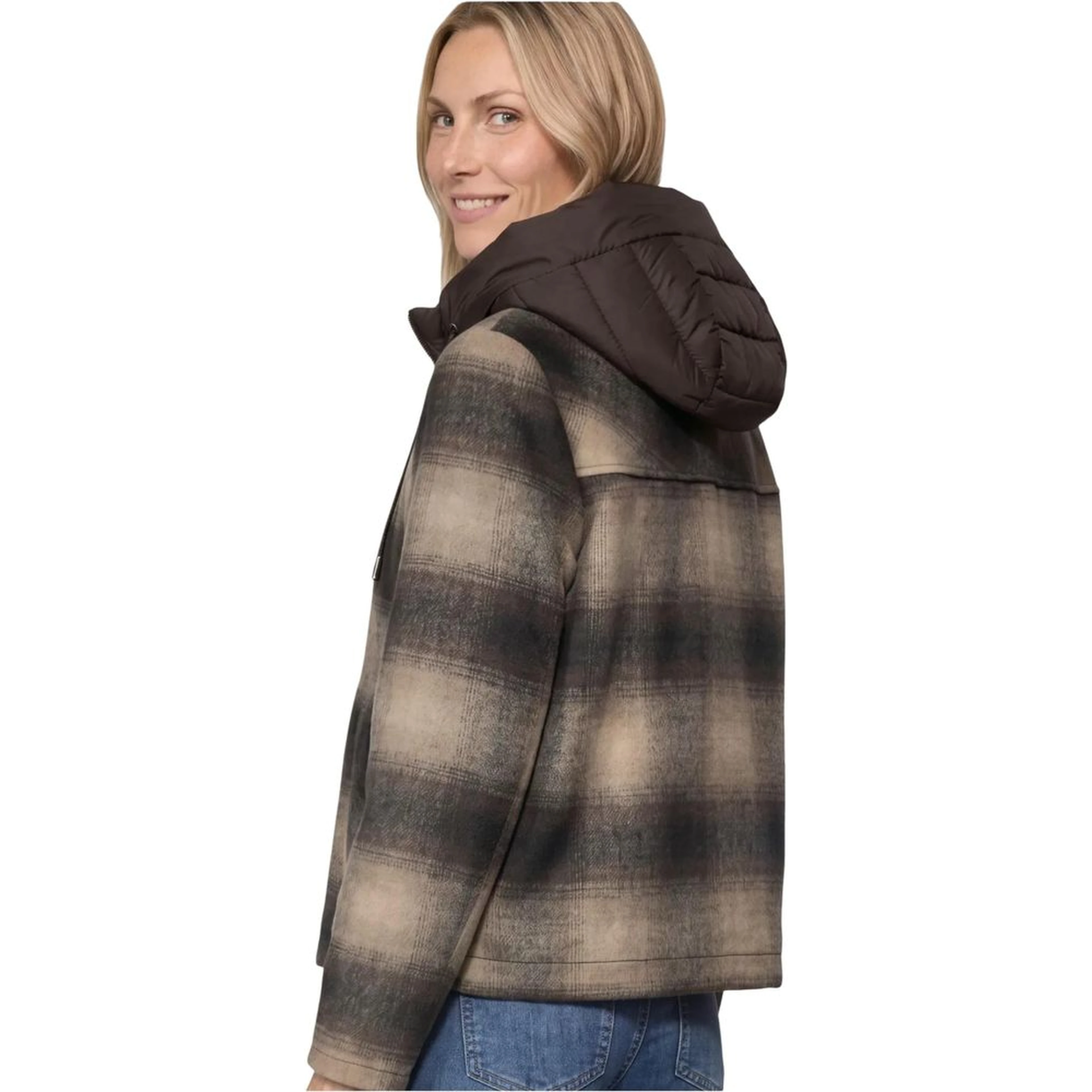 Brown Polyester Coat