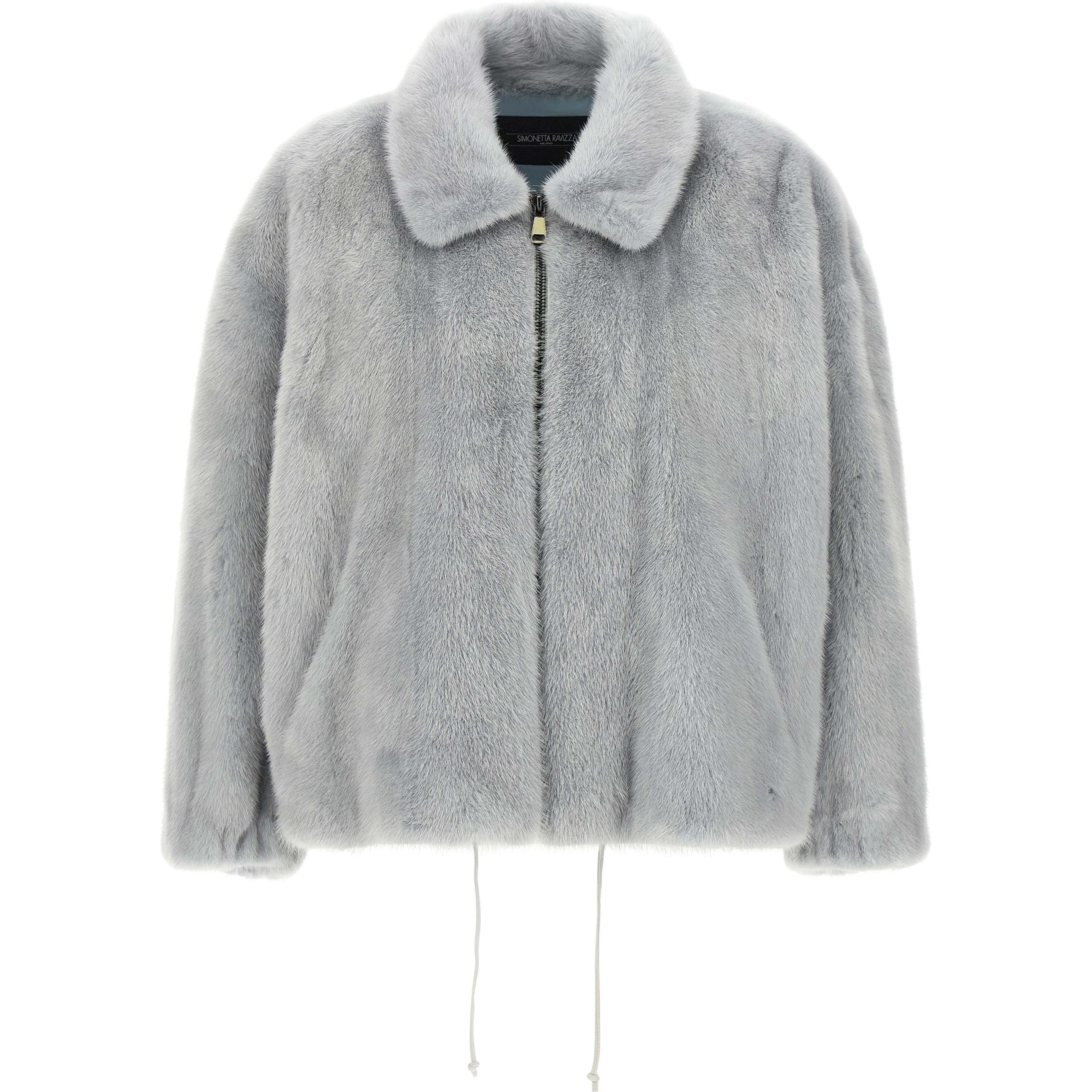 Gray Mink Full-Length Jacket