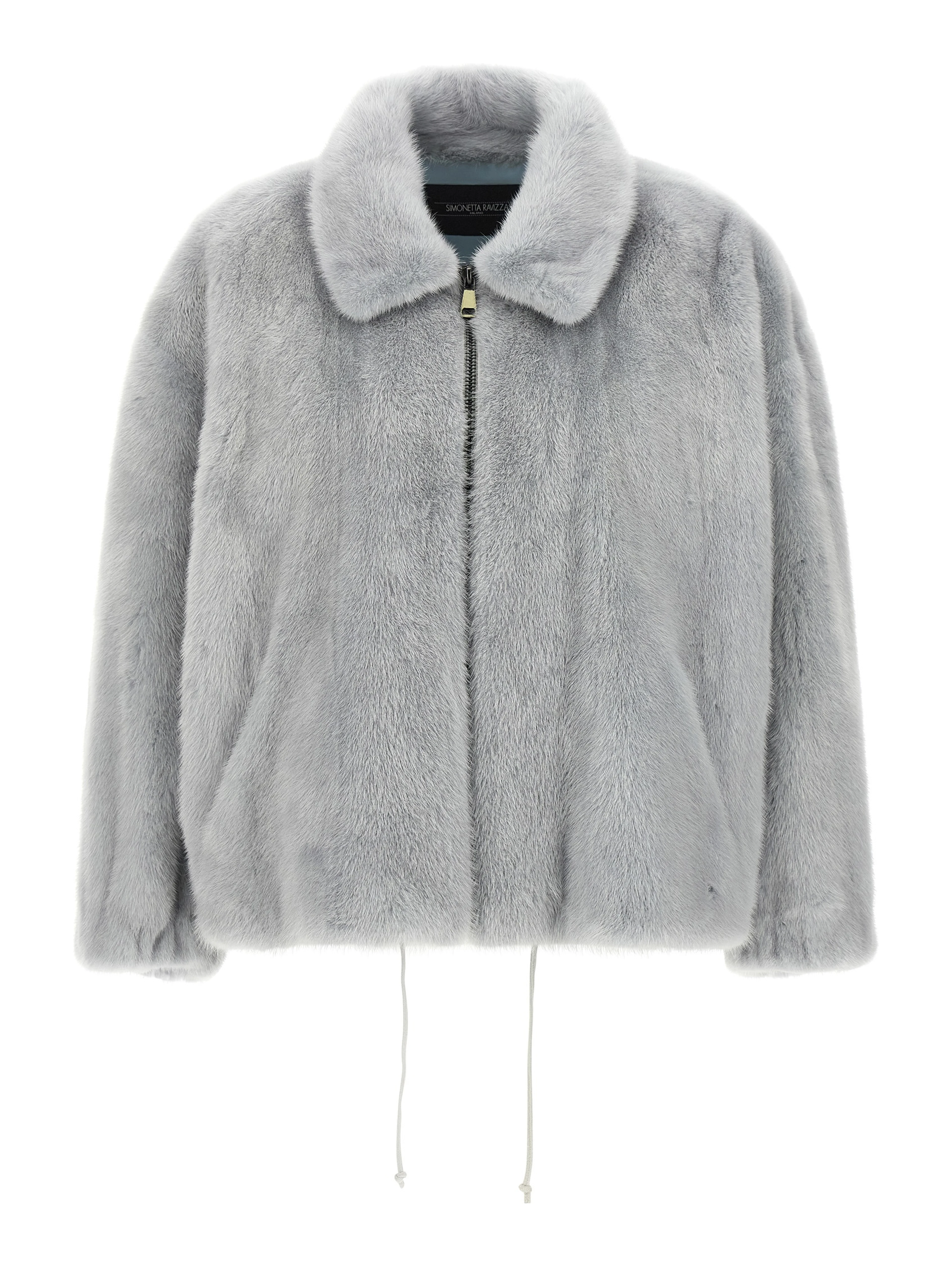 Gray Mink Full-Length Jacket