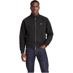 Black Polyester Full-Length Jacket