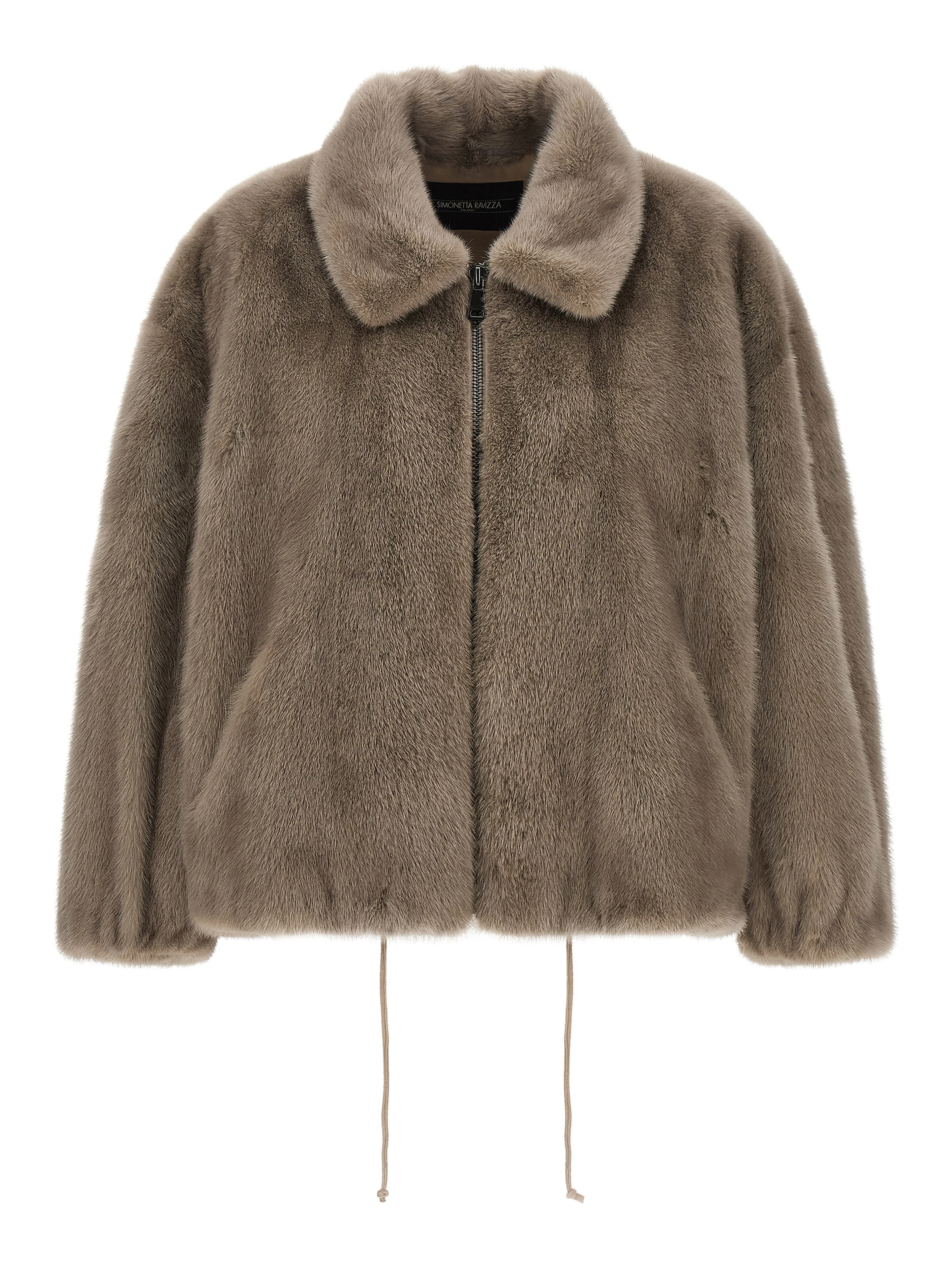 Gray Mink Full-Length Jacket