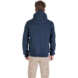 Blue Polyester Parka