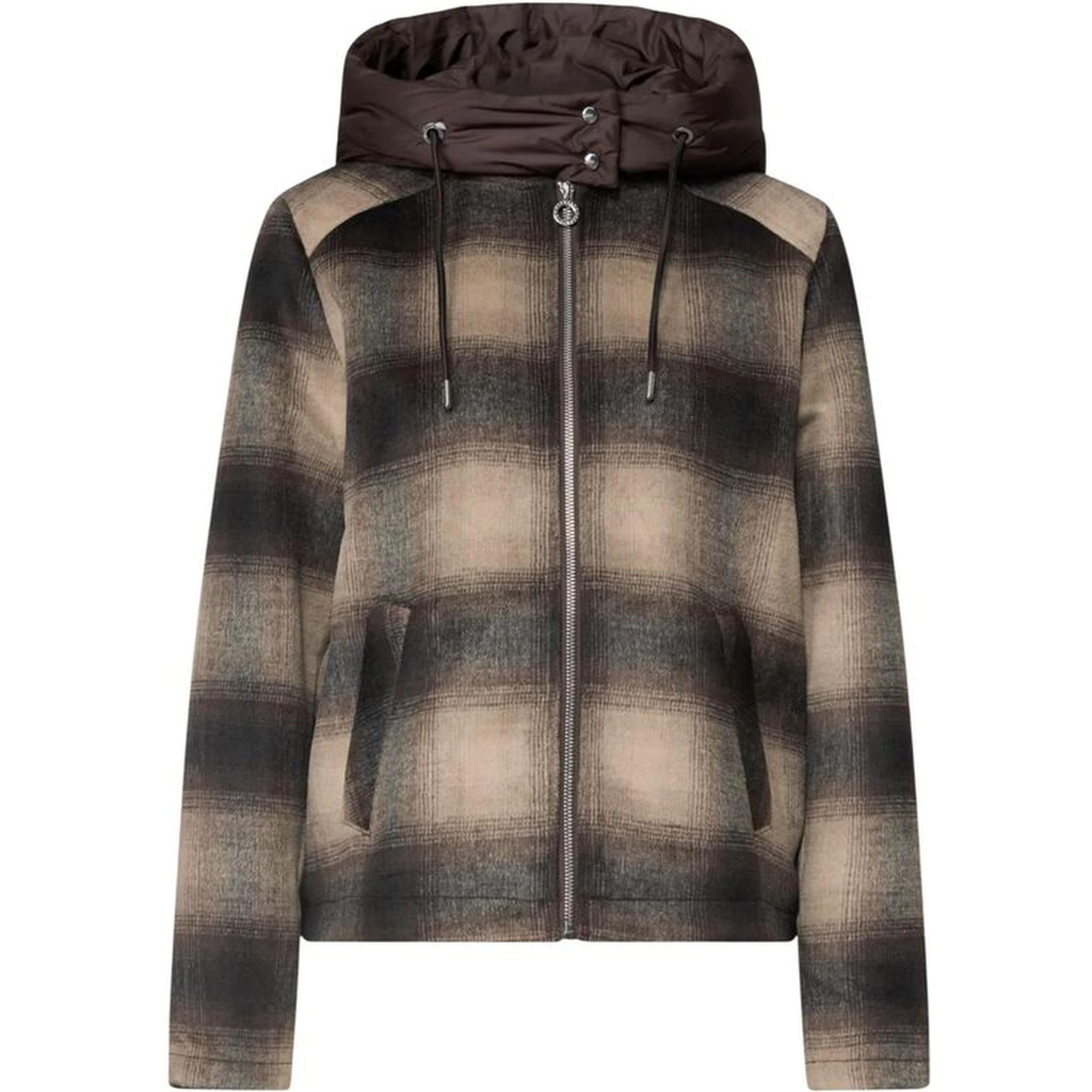 Brown Polyester Coat