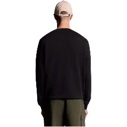 Black Cotton Sweatshirt