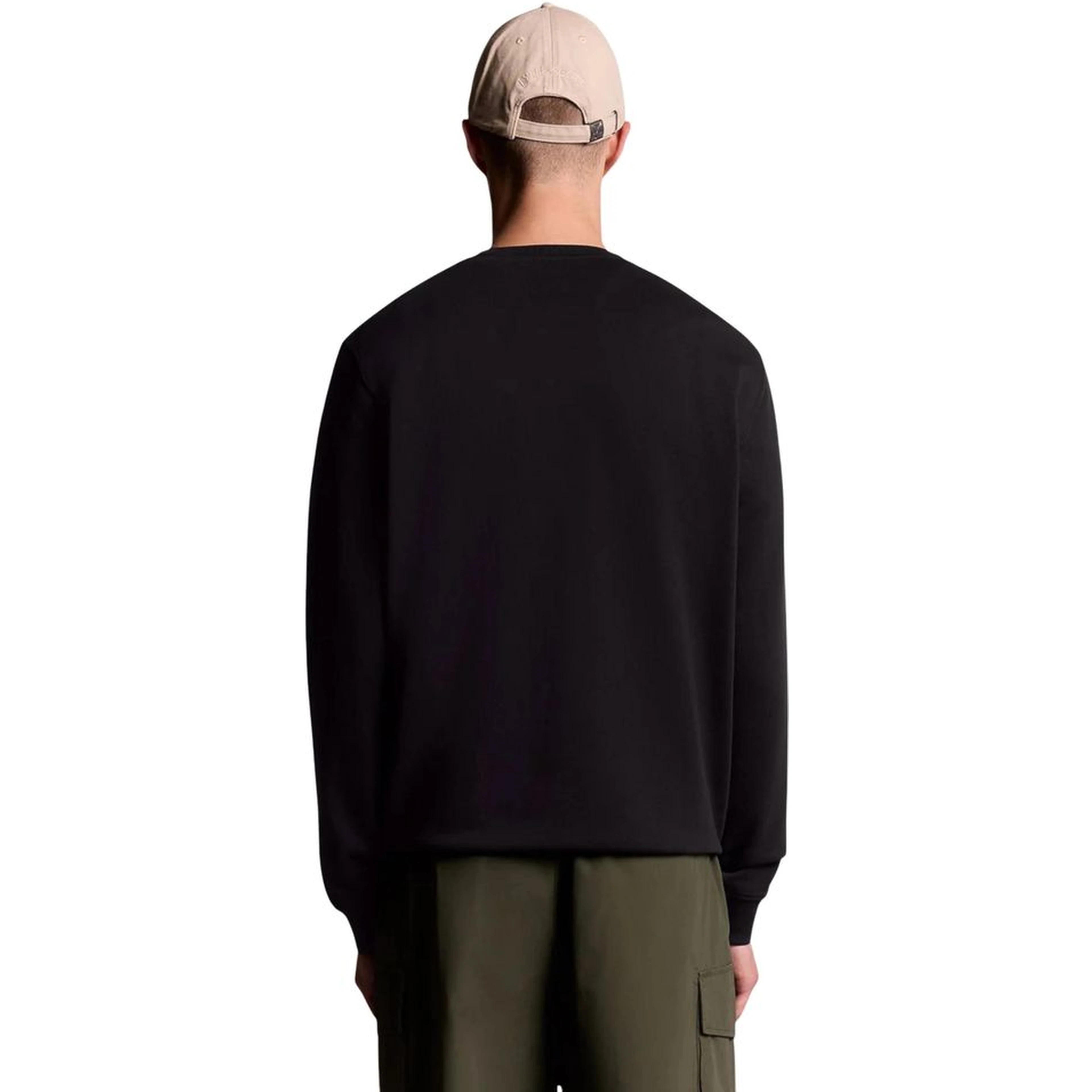 Black Cotton Sweatshirt