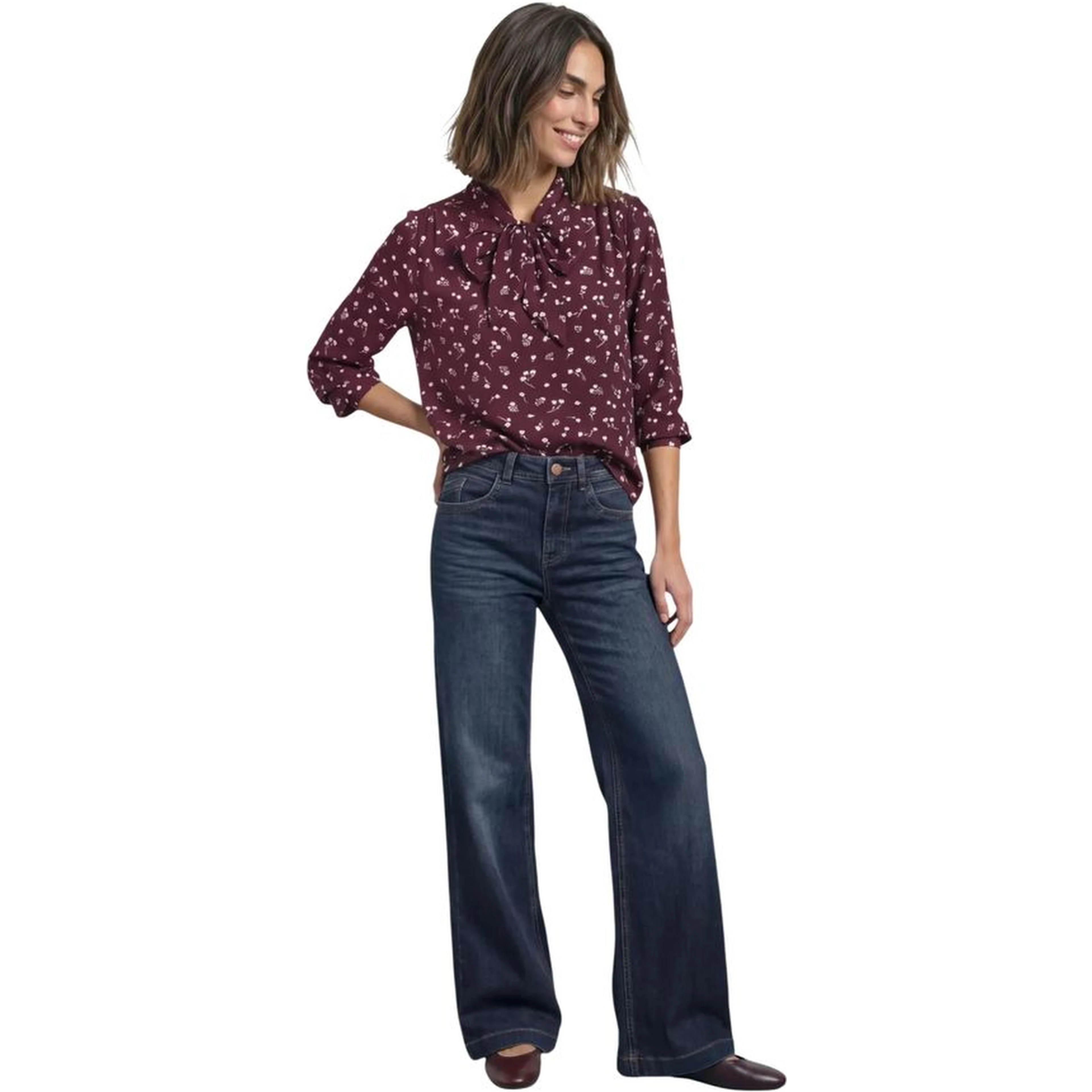 Bordeaux Viscose Blouse