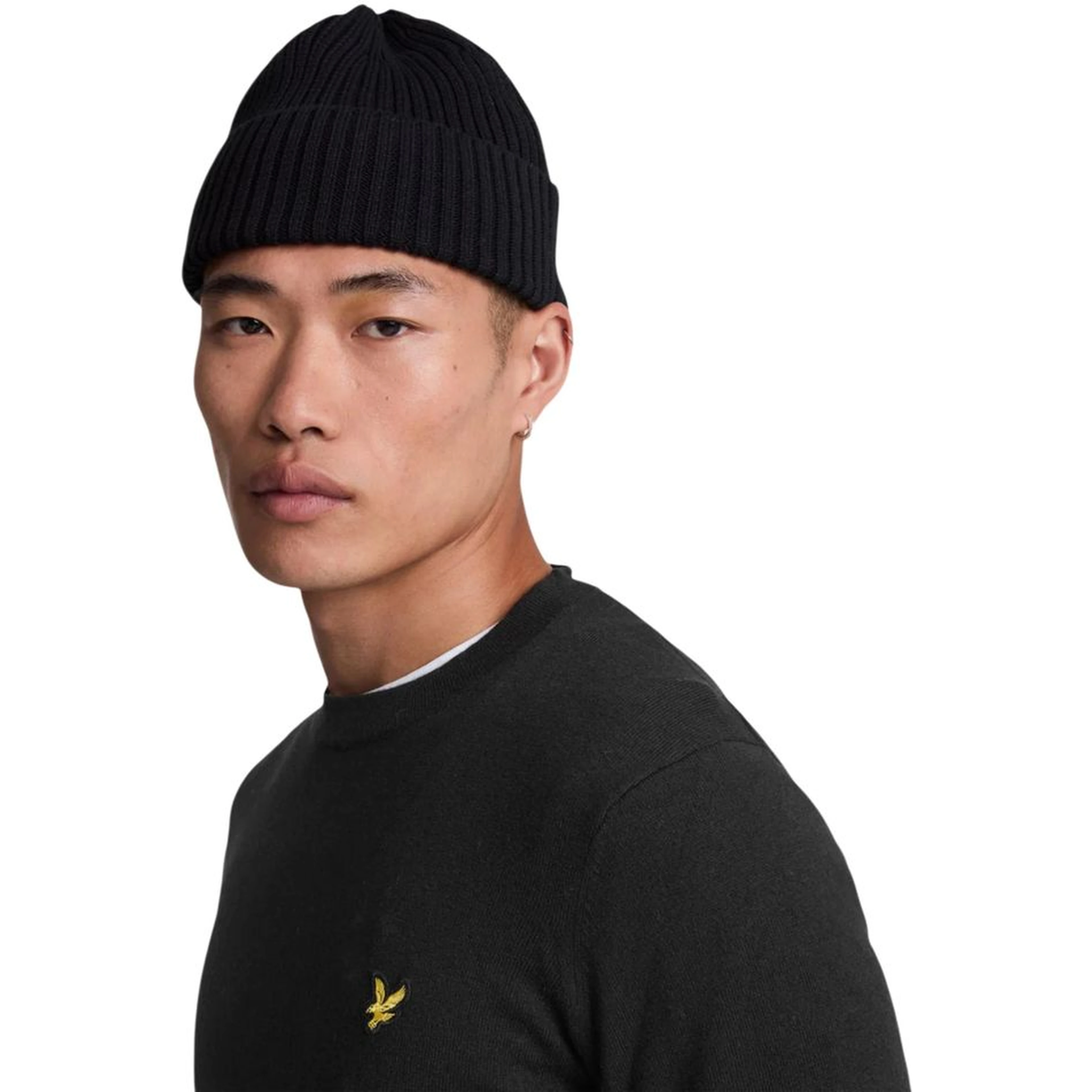 Black Cotton Sweatshirt