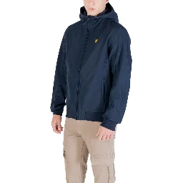 Blue Polyester Parka