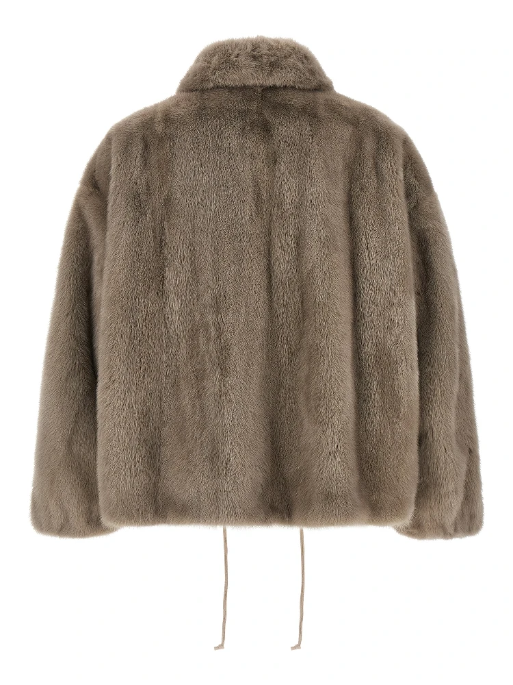 Gray Mink Full-Length Jacket alternative