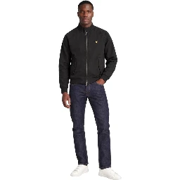 Black Polyester Full-Length Jacket
