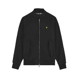Black Polyester Full-Length Jacket