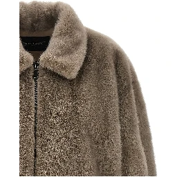Gray Mink Full-Length Jacket
