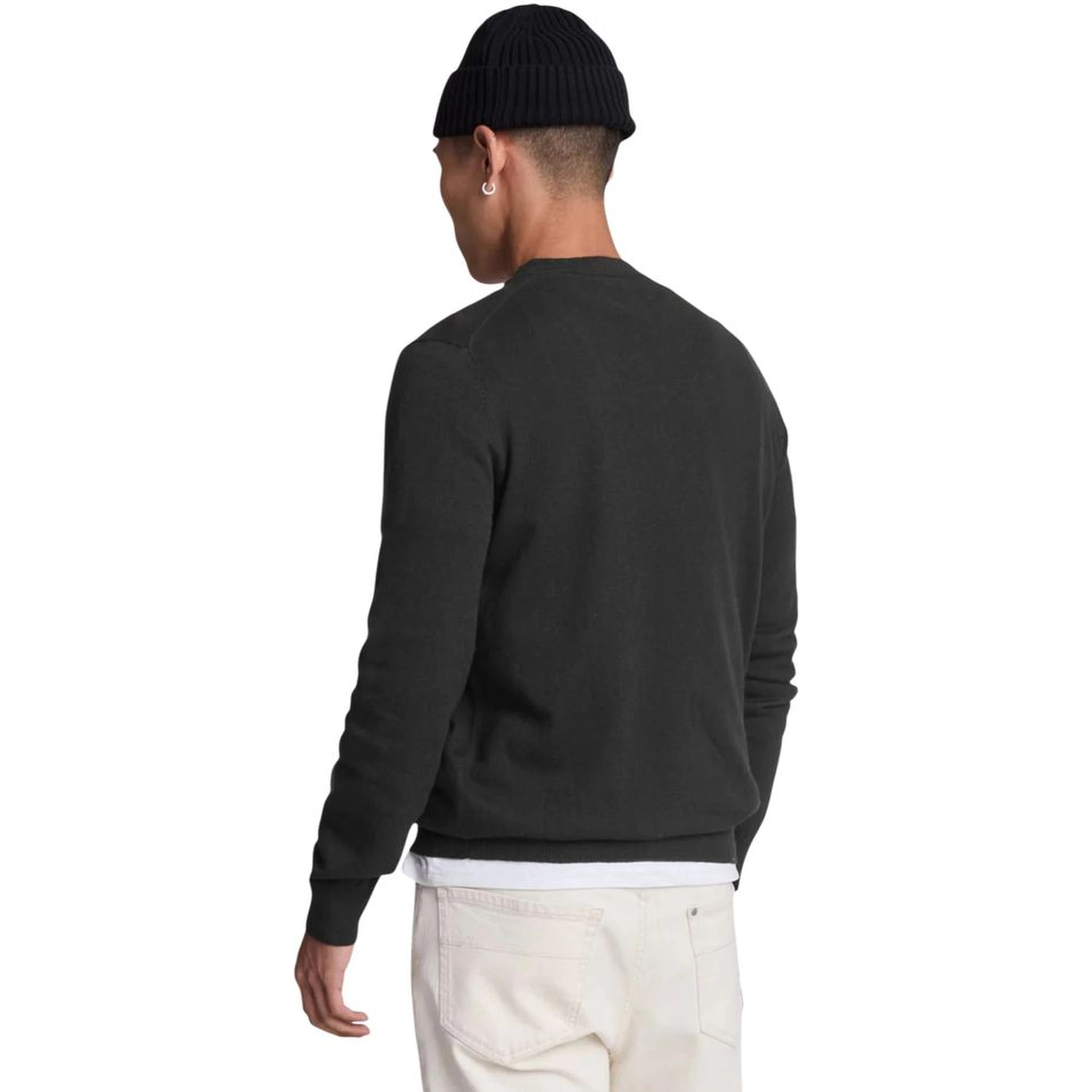Black Cotton Sweatshirt