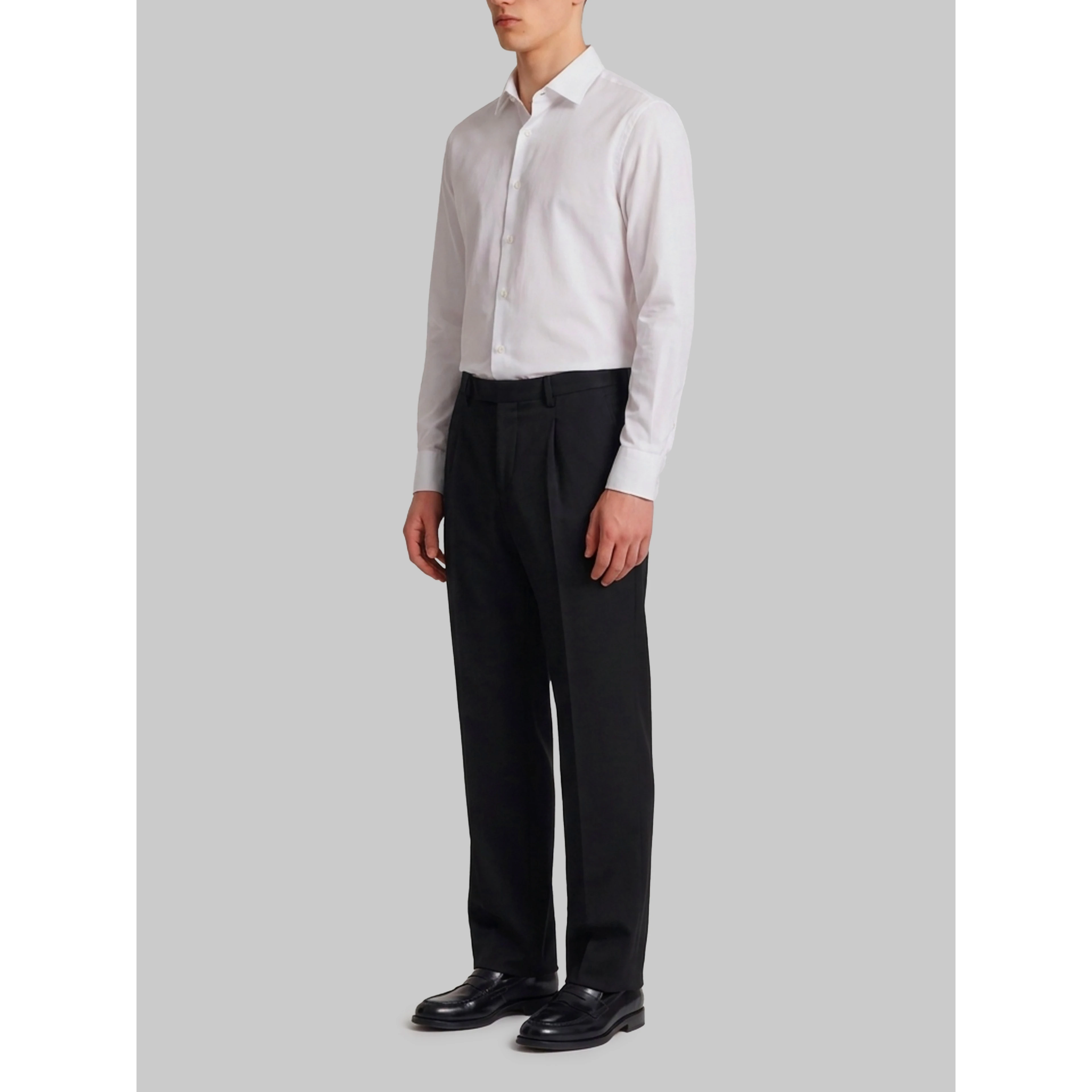 Samuel black wool pants