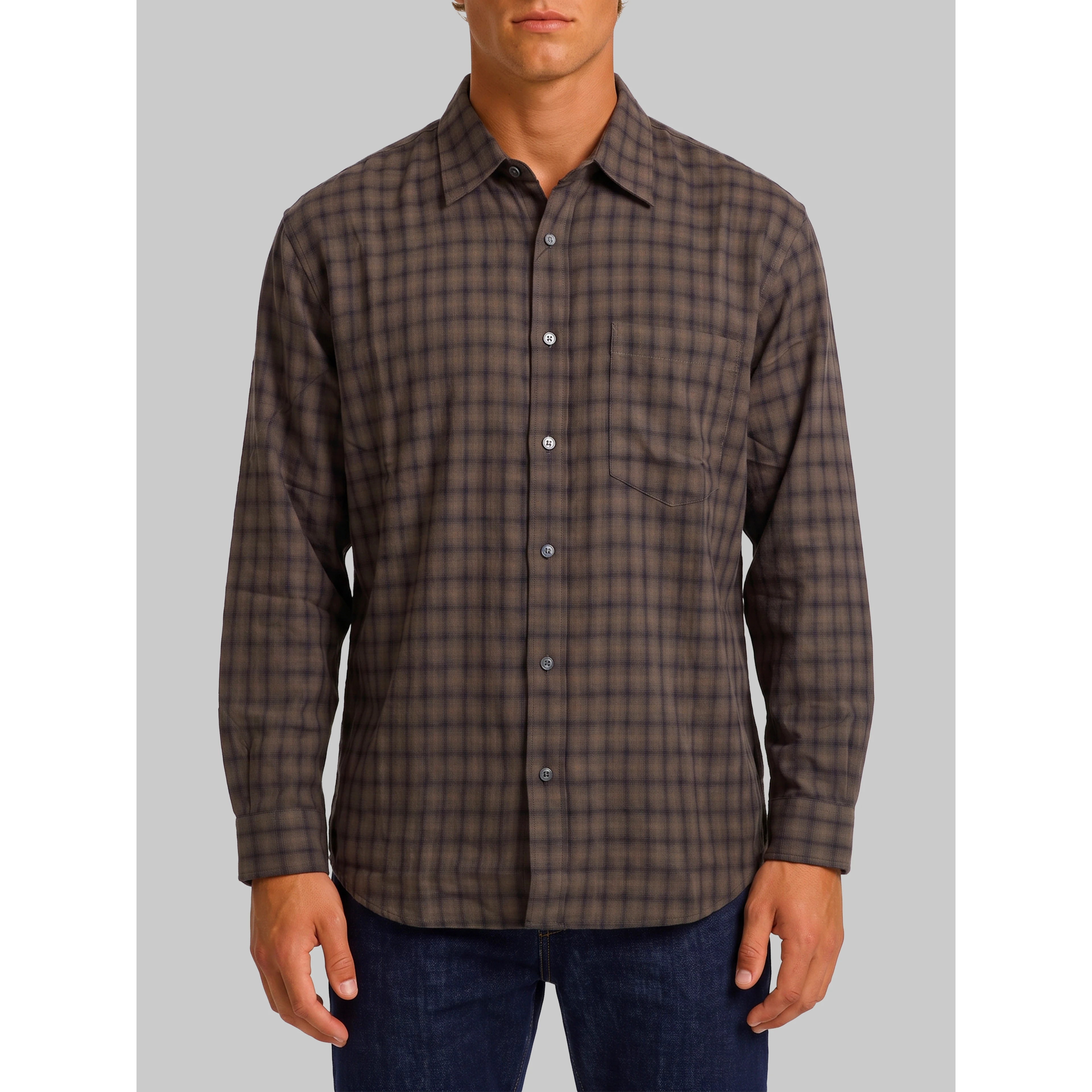 Plaid flannel shirt