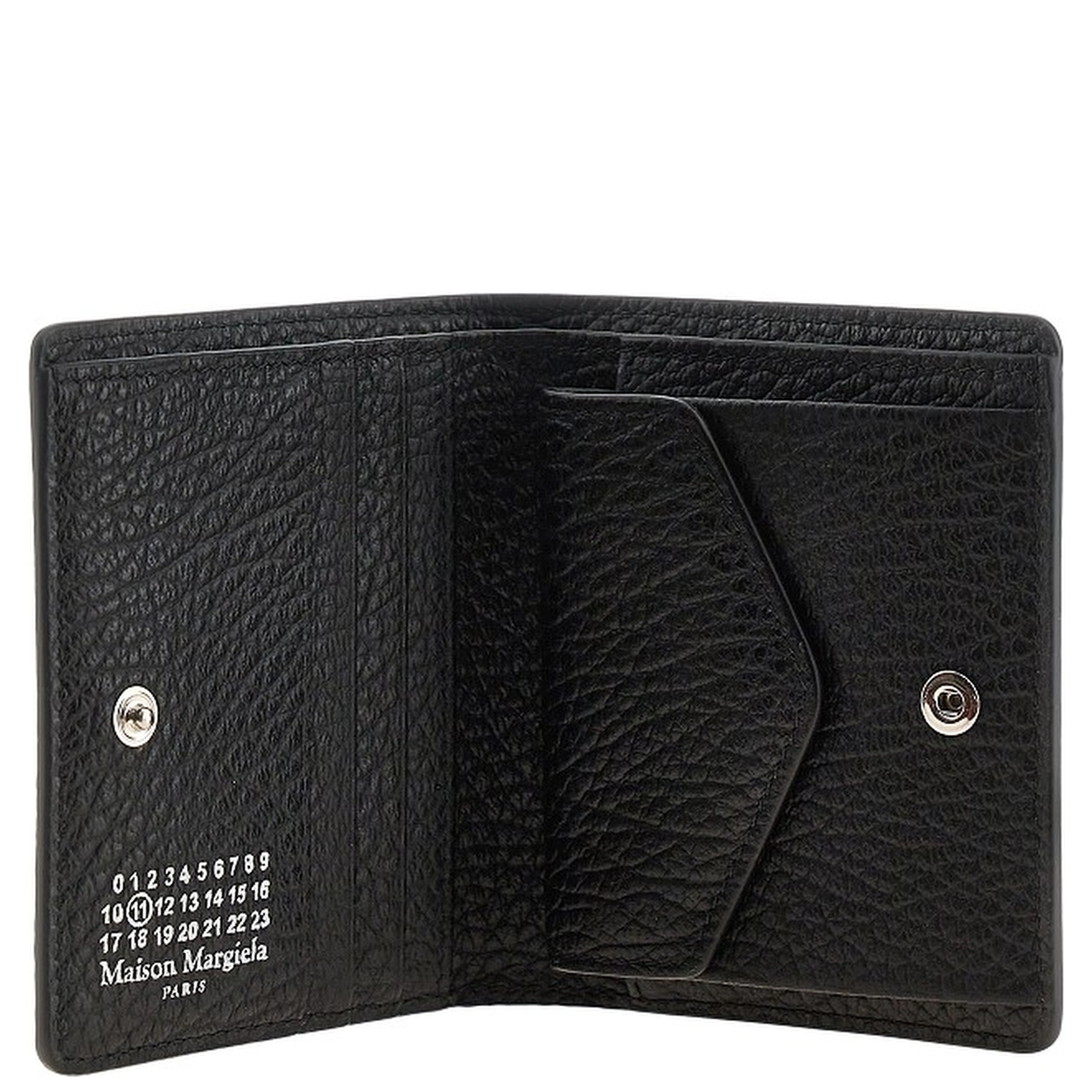'Four Stitches' grained leather wallet