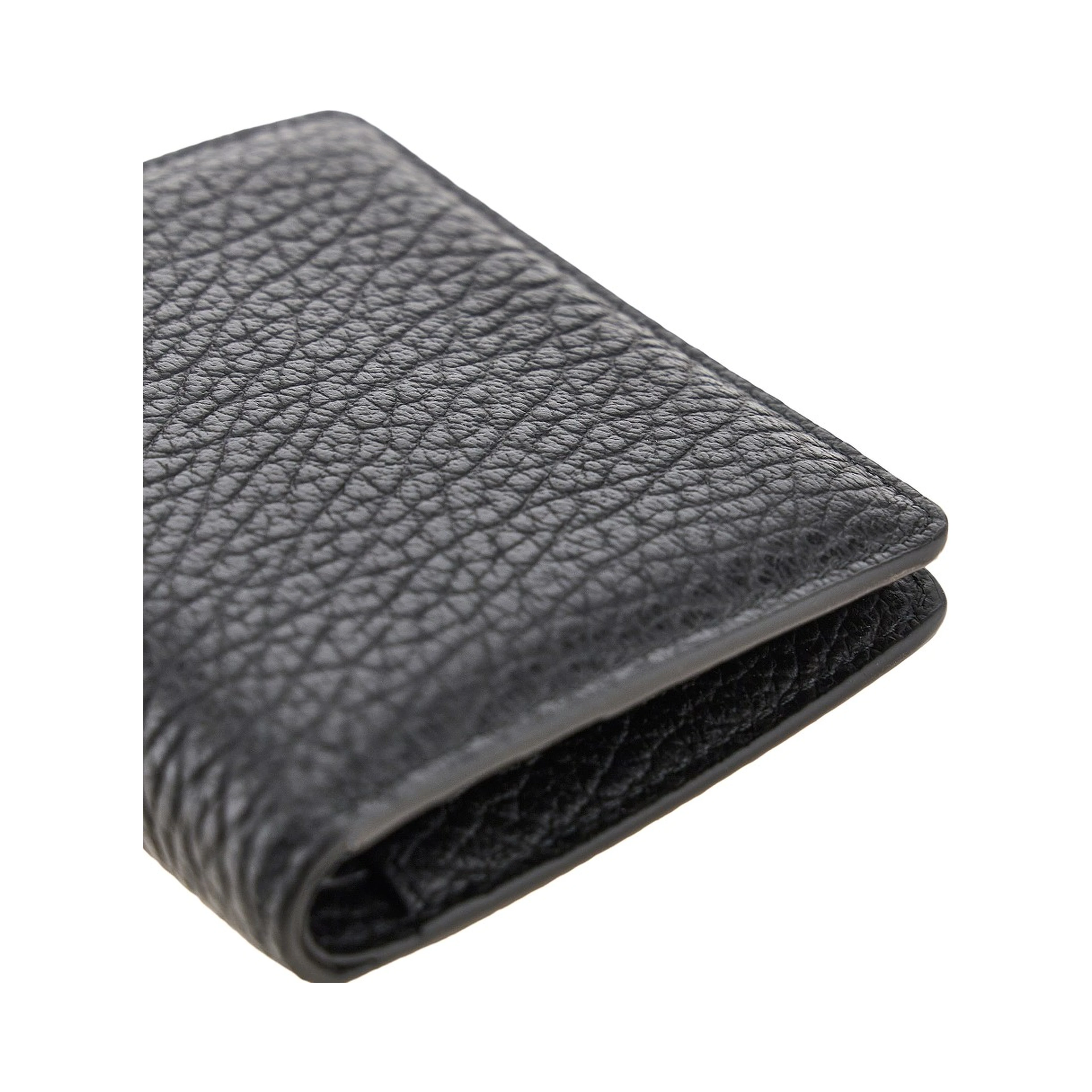 'Four Stitches' grained leather wallet