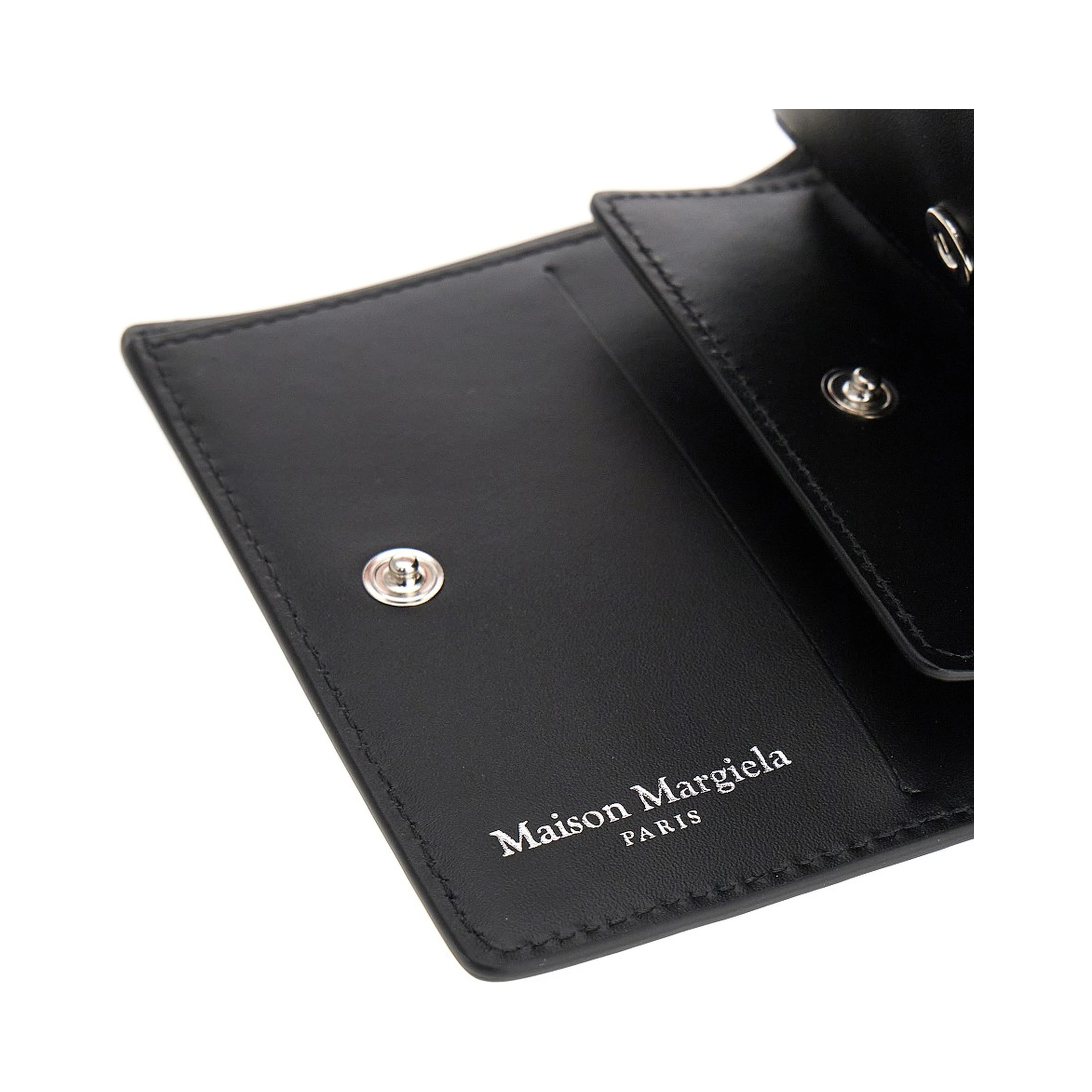 'Four Stitches' leather bi-fold wallet