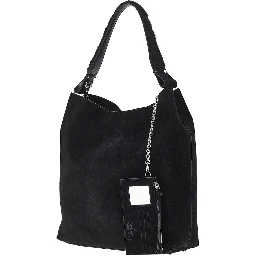 Suede leather large 'Lottie' shoulder bag