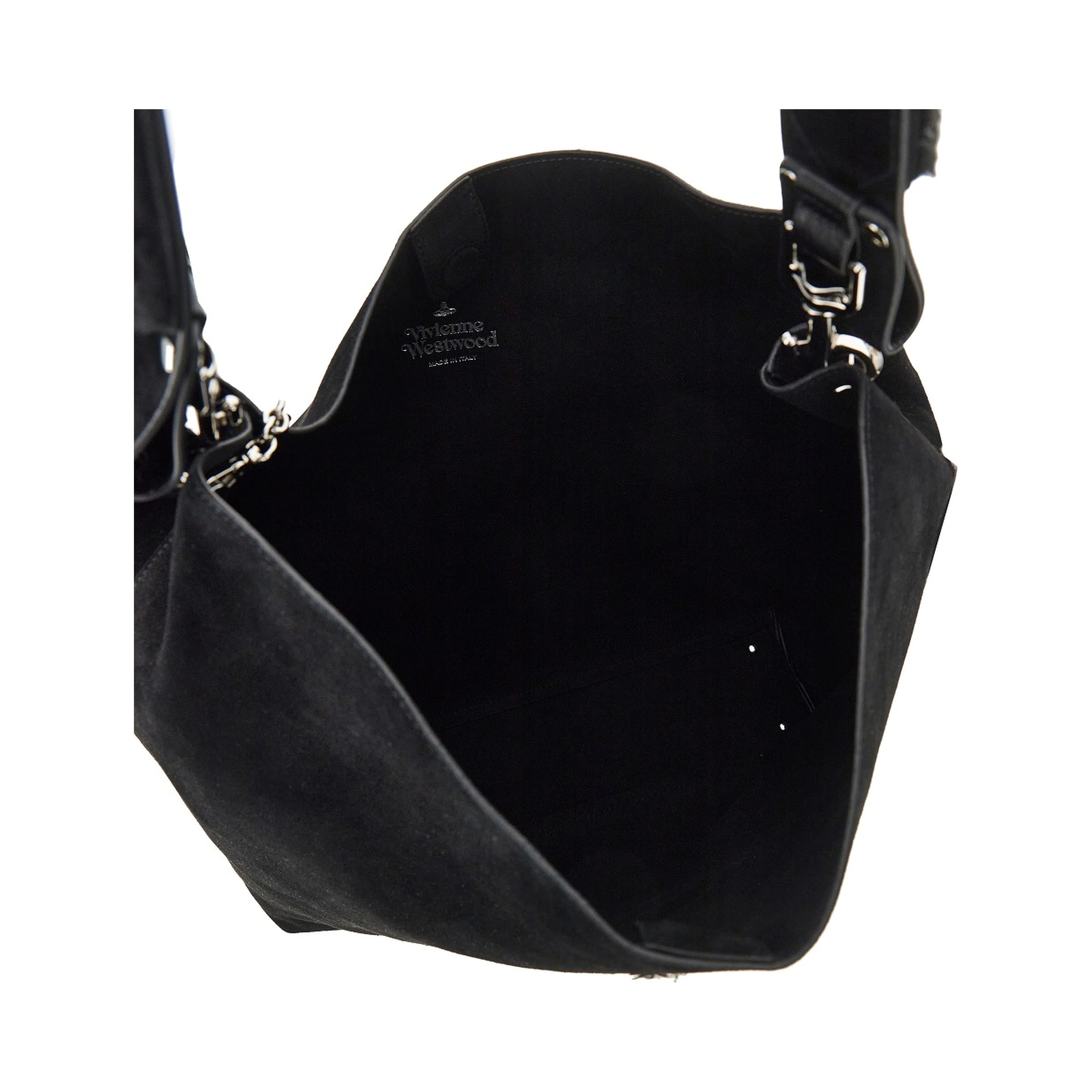 Suede leather large 'Lottie' shoulder bag