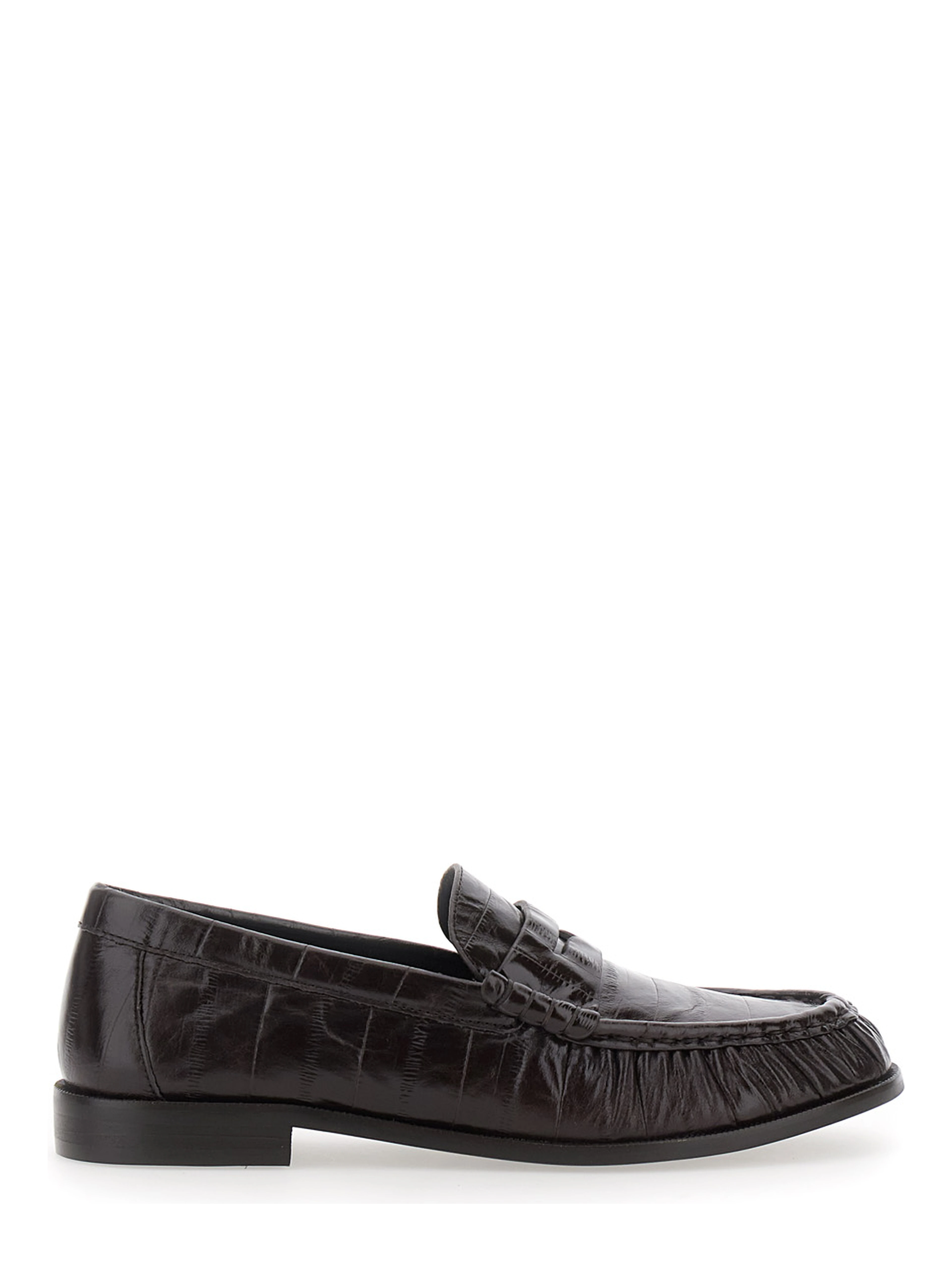 Loafers STALLONE with rubber sole and leather upper Brown for women